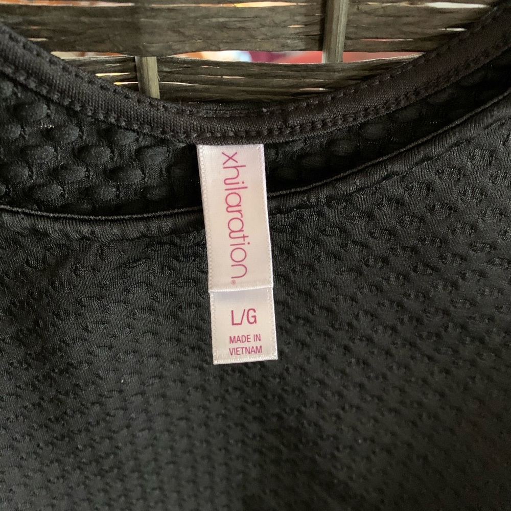 Black crop top new w/o tags.